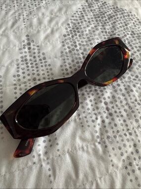 Marshalls Tortoiseshell Geometric Frame Sunglasses with Dark Lenses